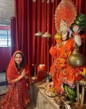 Urmila Matondkar visits Sanjivani Hanuman temple in Kasauli