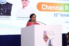 वाइब्रेंट गुजरात ग्लोबल समिट 2027: चेन्नई रोड-शो में 21 कंपनियों से मुलाकात, सेमीकंडक्टर व निवेश पर जोर