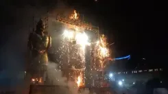 क्या विजयादशमी पर उत्तर प्रदेश में रावण दहन का आयोजन धूमधाम से हुआ?