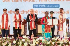 Viksit Bharat by 2047: President Murmu bets on youth at Andhra varsity convocation