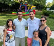 Vivek Ramaswamy Celebrates July 4 With Neighbors at Home