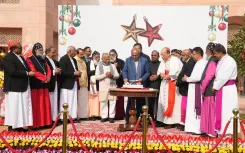 Did VP Radhakrishnan Host a Christmas Luncheon Before His Visit to Telangana and MP?