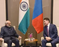 What Did VP Radhakrishnan Discuss with Mongolian President?