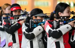 India win silver in women's 10m air rifle team at Asian Games 2026