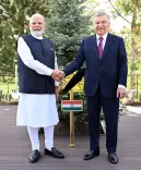 Modi, Uzbek President plant sapling in Tashkent under 'Ek Ped Maa Ke Naam'