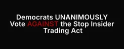 White House: Democrats Block Stop Insider Trading Act