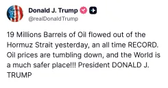 White House Hails Falling Oil Prices, Calls World Safer