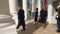 White House Hosts Marine Silent Drill Platoon on South Lawn
