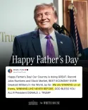 White House Marks Father's Day With Bold US Economy Claims