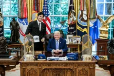 White House Posts Cryptic 'GOAT x GOAT' on X