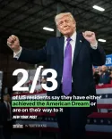 White House Says Trump Is Reviving the American Dream