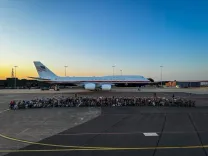 White House Showcases New Air Force One to US Troops at RAF Mildenhall