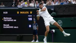Djokovic beats Tsitsipas in straight sets, reaches Wimbledon third round