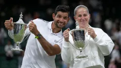 Ostapenko and Arevalo win Wimbledon mixed doubles after stunning comeback