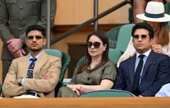 Shubman Gill joins Sachin & Anjali Tendulkar in Wimbledon Royal Box
