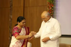 Raksha Bandhan 2024: Women from across Gujarat tie rakhis to CM Bhupendra Patel at Lok Bhavan