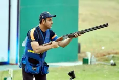 Shapath Bharadwaj's two perfect series lead India on Day 1 of World Cup Shotgun in Almaty