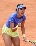 Wang Xinyu exits Rome after straight-sets loss to Eala in second round