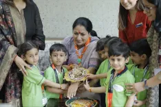 Delhi CM Rekha Gupta celebrates Raksha Bandhan with children across the capital