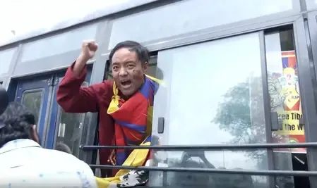 Tibetan Activists Rally Outside Chinese Embassy in Delhi on National Uprising Day, Many Detained