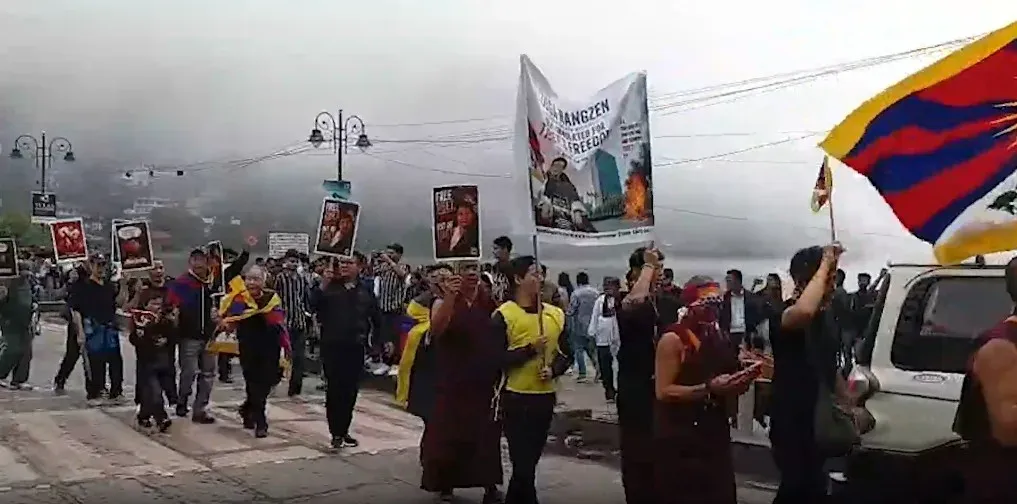 Tibetan youth rally in Gangtok protests China's Ethnic Unity Law