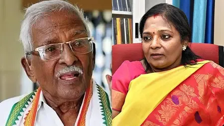 Tributes Paid to Veteran Congress Leader Ananthan by TN BJP Leaders; Tamilisai Comforted Over Loss