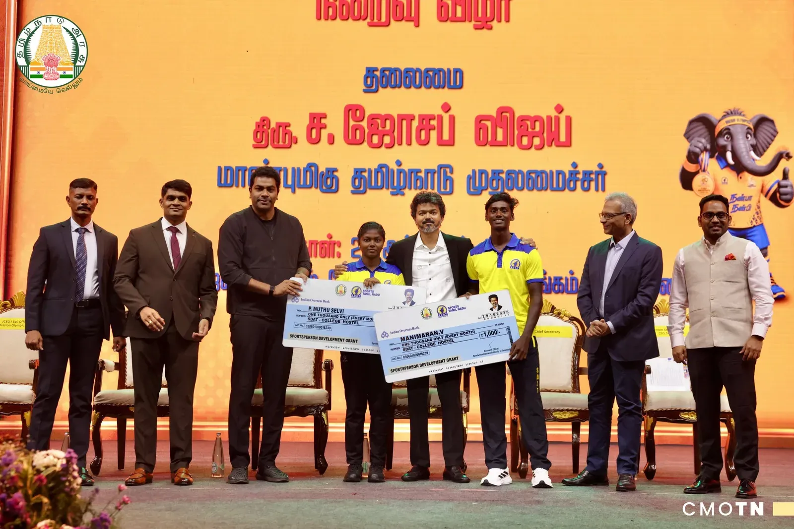 TN CM Vijay awards Rs 6.85 cr to para athletes, crowns Chennai at CM Trophy 2026