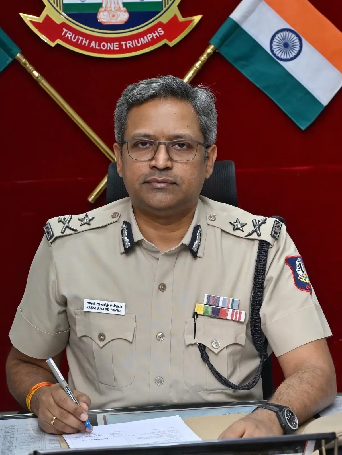 Prem Anand Sinha takes charge as Tamil Nadu DVAC Director