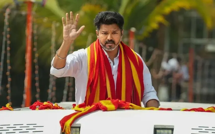 Vijay Critiques Central Government's Three-Language Policy and Alleged Vikatan Website Blockage