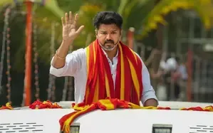 Vijay Critiques Central Government's Three-Language Policy and Alleged Vikatan Website Blockage