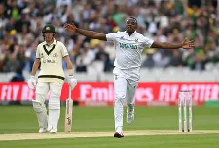 How does Rabada feel about surpassing Allan Donald?