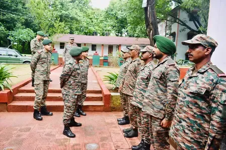 What Insights Did the Top Army Officer Gain from Reviewing Troops' Combat Training in Tripura?