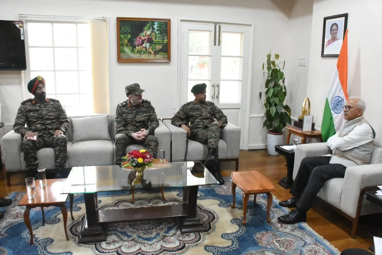 Senior Army Officials Confer with Manipur Governor on Security Matters