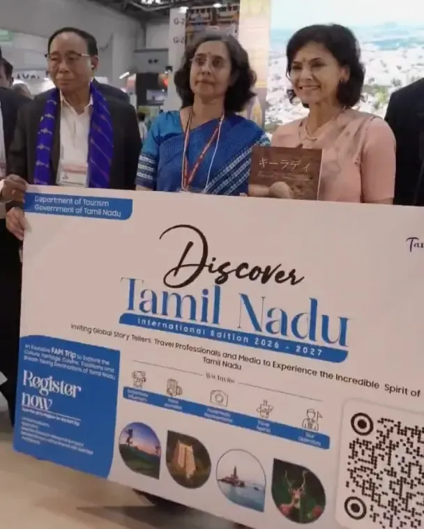 टूरिज्म एक्सपो जापान 2026: तमिलनाडु ने टोक्यो में बौद्ध विरासत और संगम संस्कृति से जापानी पर्यटकों को आकर्षित किया