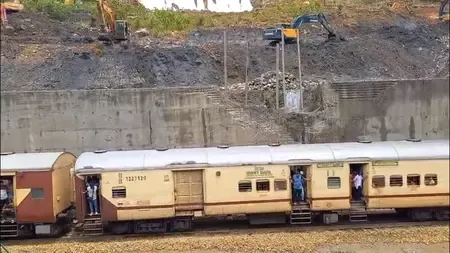 Have train services in NE been partially restored after the week-long disruption?