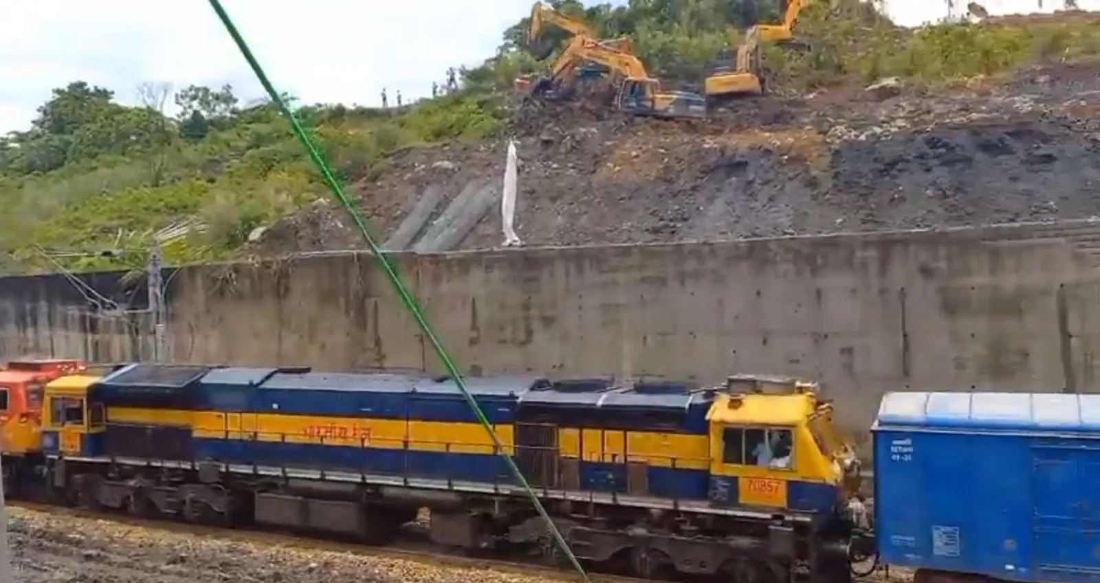 When will train services in NE resume after disruption?