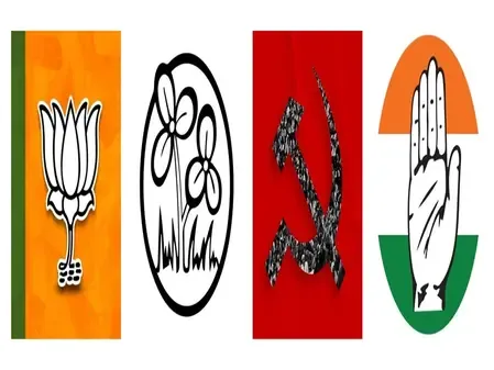 Political Showdown in West Bengal: Trinamool vs BJP; Congress and Left Seek to Reclaim Votes