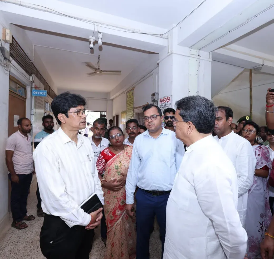 Tripura CM Manik Saha visits govt schools, pushes model institution drive