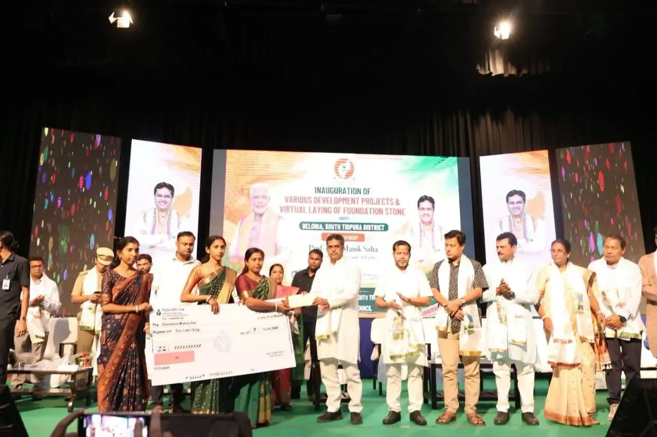 Tripura CM Manik Saha inaugurates 27 projects worth ₹56.82 crore in South Tripura