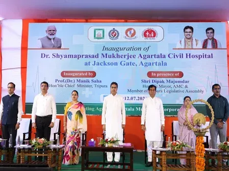 Tripura CM Saha opens ₹20.37 crore paperless hospital in Agartala