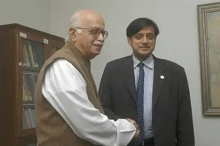 How is Shashi Tharoor Celebrating LK Advani's Birthday?