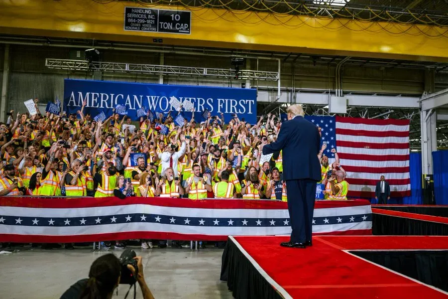 Trump touts tariff factory boom at Pennsylvania Mack Trucks plant