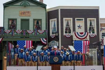 Trump dedicates Theodore Roosevelt Library in North Dakota, cites 'never give up' spirit