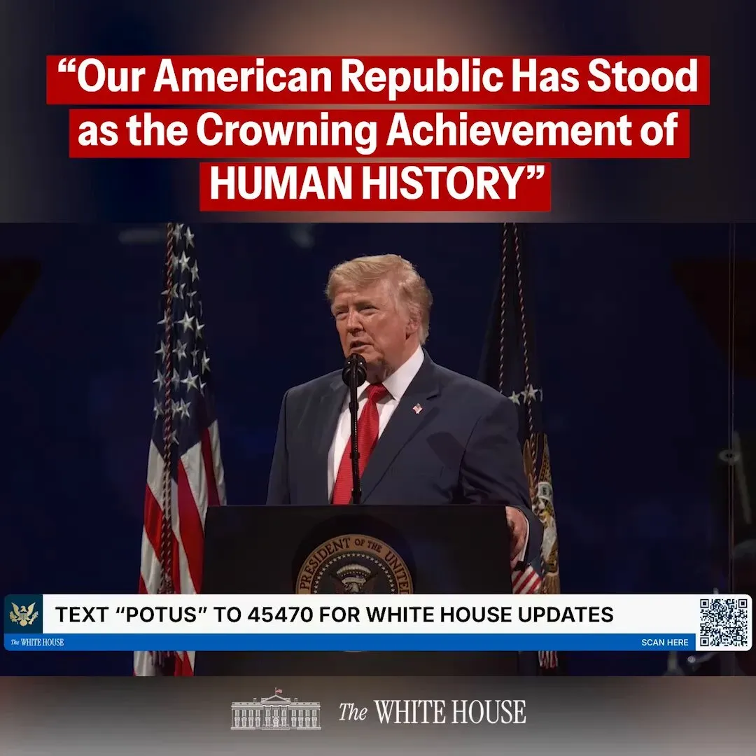 Trump Hails US as World's 'Hope and Glory' on 250th Anniversary