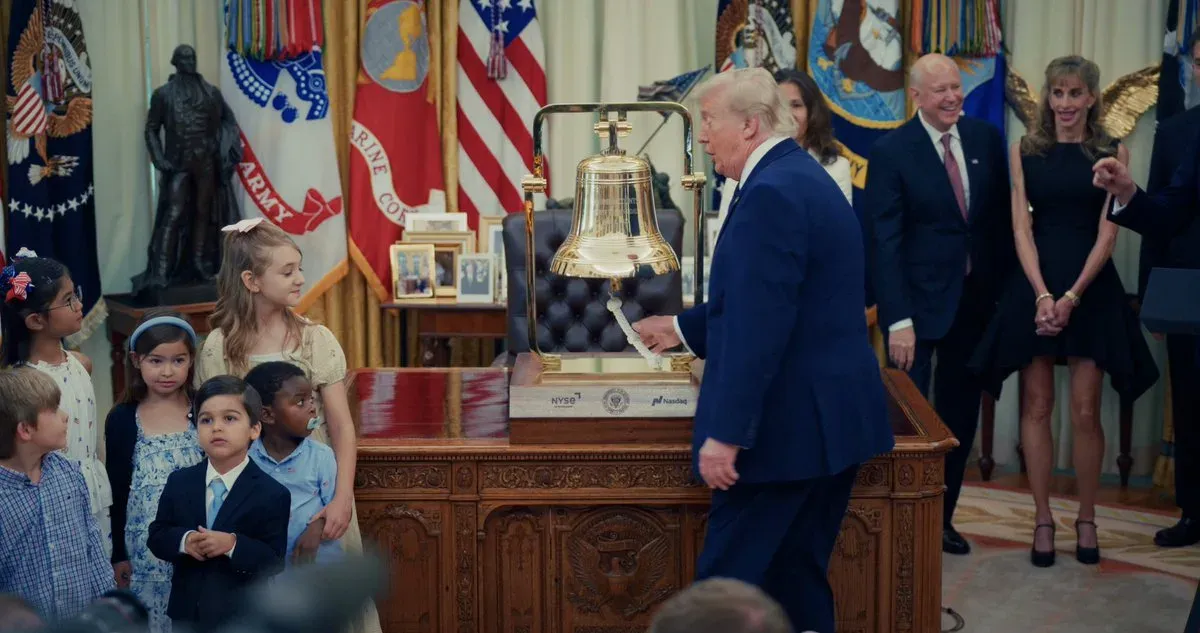Trump Rings Opening Bell From White House, Launches Trump Accounts