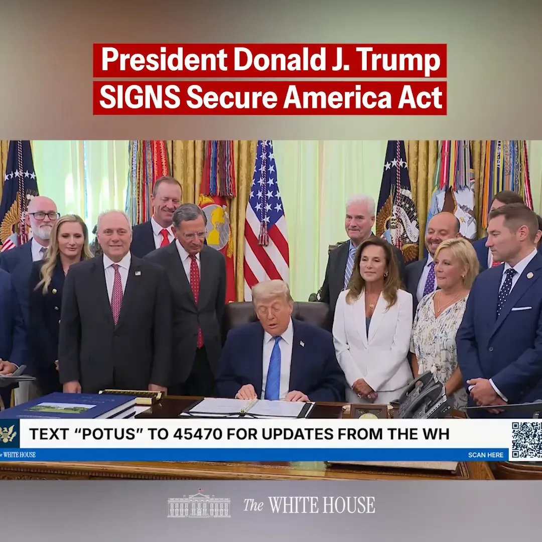 Trump Signs Secure America Act to Fund DHS Through Term End