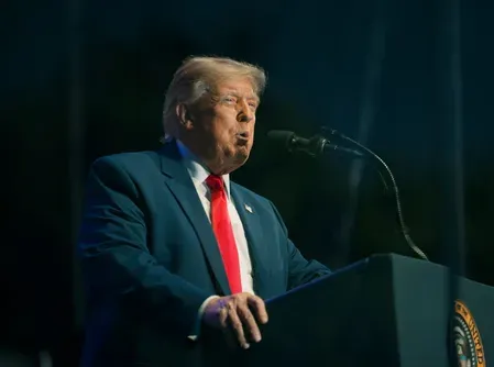 Trump declares US now runs on merit in education and military