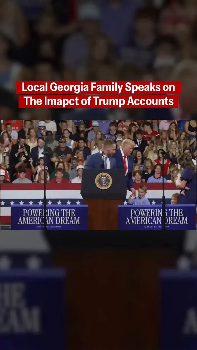 Trump Welcomes Georgia Family at Trump Accounts Event