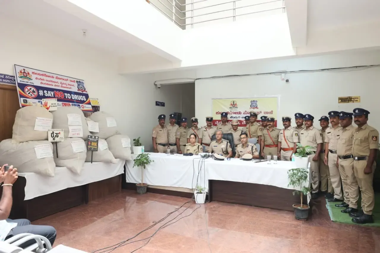 317 kg ganja worth ₹3.17 crore seized in Bengaluru; two Kerala men arrested