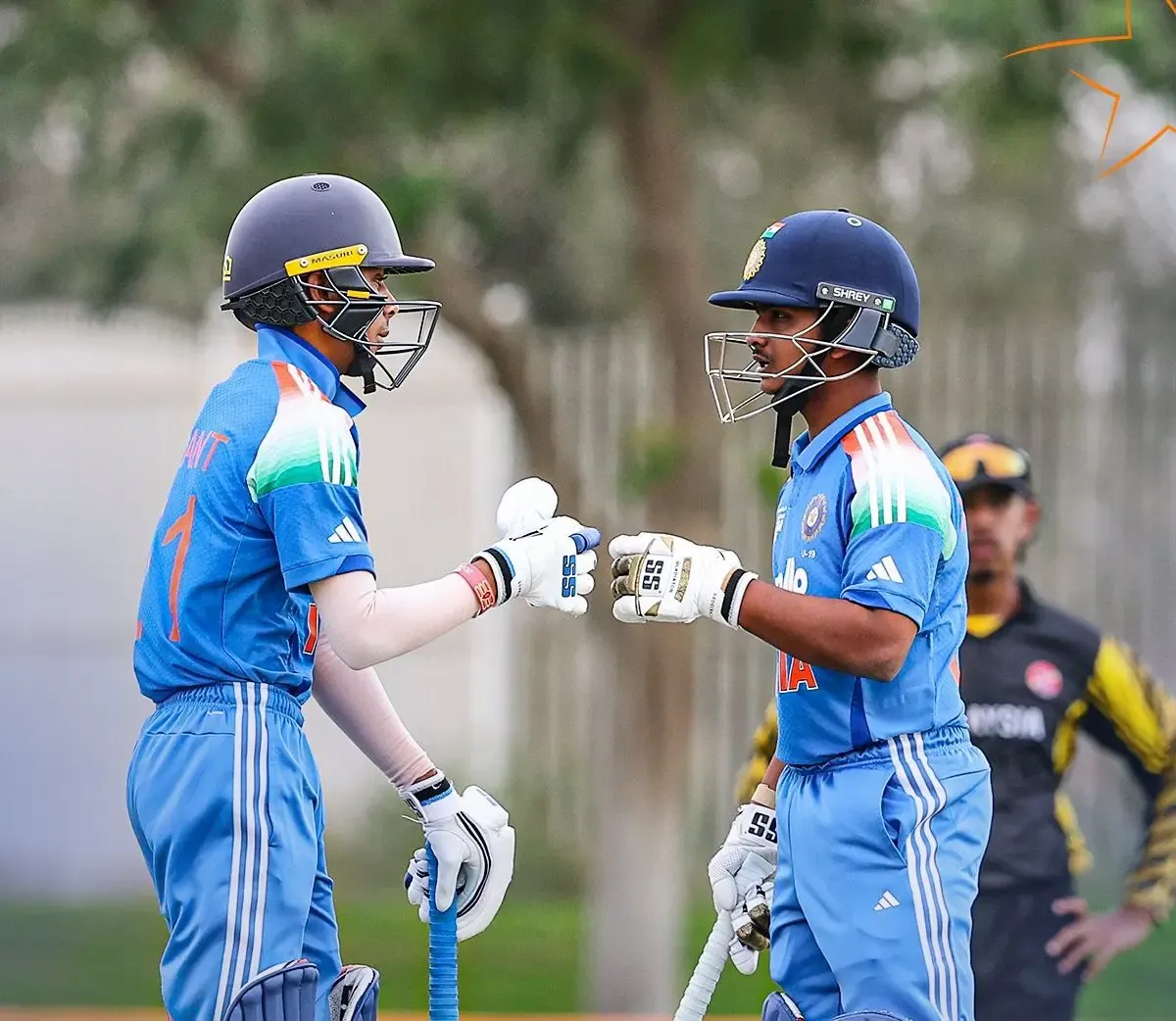How did Abhigyan Kundu's unbeaten 209 lead India to a huge victory over Malaysia?
